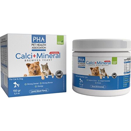 PHA Calci-Mineral Kedi ve Köpek İçin Kalsiyum Mineral Desteği 150 gr