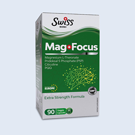 Swiss Bork Magnesium L-Theronat Focus 90 Kapsül