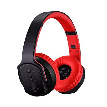 Bix BH1 Hoparlör Özellikli Bluetooth Kulak Üstü Kulaklık Kırmızı