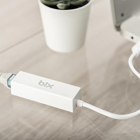 Bix ADP-10 USB 2.0 to Rj45 100Mbps Ethernet Dönüştürücü Adaptör