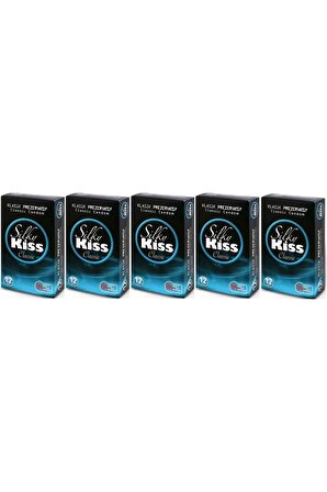 Silky Kiss Kondom Klasik Prezervatif 12'li 5 Paket (60 Adet)