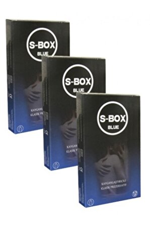 S-Box Blue Klasik Prezervatif 3x12'li Paket
