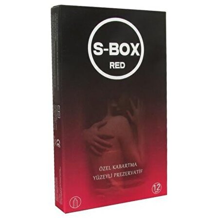 S-Box Red Benekli Prezervatif 12'li Paket