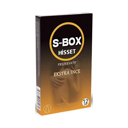 S-Box Feel Ultra İnce Prezervatif 12'li Paket