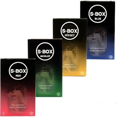 S-Box Prezervatif Karma Paket 48 Adet