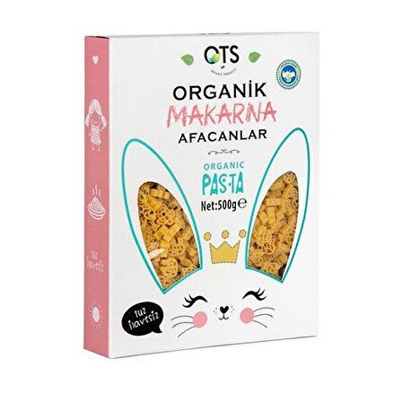 Organik Makarna Afacanlar (Çocuklar için Hayvan Şekilli - 500 gr) - Ots