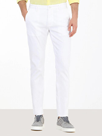 Kip Slim Fit Beyaz Erkek Pantolon PANT-2600