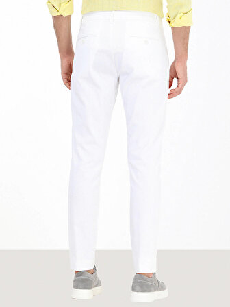 Kip Slim Fit Beyaz Erkek Pantolon PANT-2600