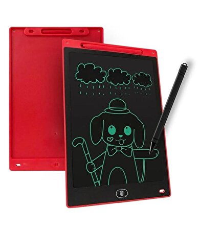 Blic 12 Inc Dijital Çocuk Yazı Tableti Lcd Çizim Tahtası Kırmızı BTB-5