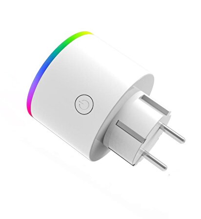 Fulltech Smart Plug FSM-2 Akım Korumalı Akıllı Priz Rgb Işıklı 2.4 G Wifi