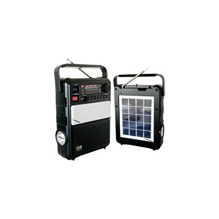 Aksesuarcı Yeni Nesil Güneş Enerjili Radyolu Kamp Işığı Solar Kamp Lambası Bluetooth Hoparlör USB Sd Girişli NS-8033LS