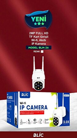 Blic BLM-26 2 Megapiksel Full HD IP Kamera Güvenlik Kamerası