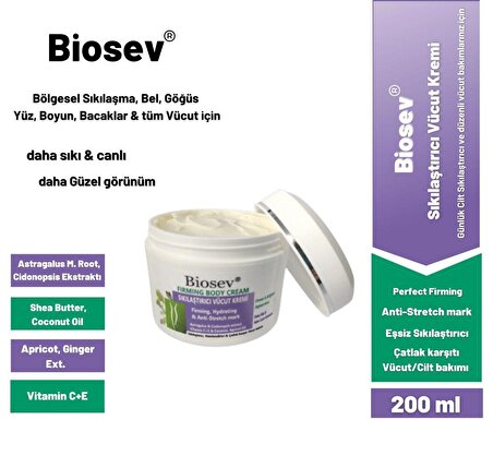 BioSev Sıkılaştırıcı Vücut Kremi / Firming Body Cream
