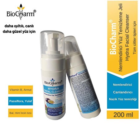BioCharm - Nemlendirici Yüz Temizleme Jeli / Hydra Facial Cleanser