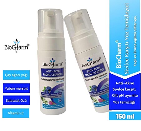 BioCharm - Sivilce Karşıtı Yüz Temizleyici / Anti-acne Facial Cleanser