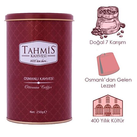 Tahmis Sade Öğütülmüş Osmanlı Türk Kahvesi 250 gr 