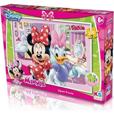 KS Games Minnie Mouse 3+ Yaş Orta Boy Puzzle 200 Parça