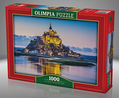 Olimpia Puzzle Mont Saint - Michel Manstırı 12+ Yaş Küçük Boy Puzzle 1000 Parça