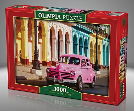 Olimpia Puzzle 1000 Parça Eski Havana'da Günbatımı
