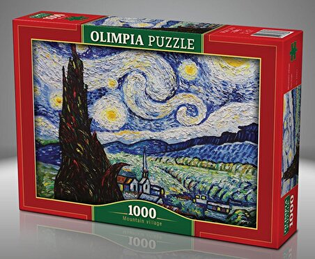 Olimpia Puzzle Dağ Köyü Puzzle 12+ Yaş Küçük Boy Puzzle 1000 Parça