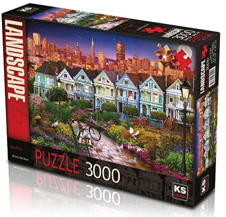 KS Games San Fran 12+ Yaş Küçük Boy Puzzle 3000 Parça