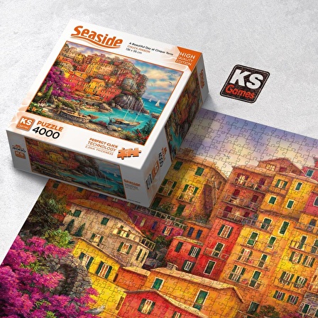 KS Games 4000 Parça  Cinque Terre'de Güzel Bir Gün Puzzle