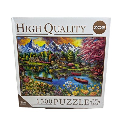 High Quality 1500 Parça Puzzle Göl Evi 1662