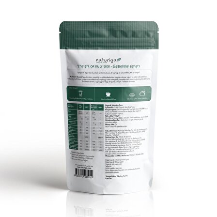 Naturiga Organik Spirulina Tozu 100 gr.