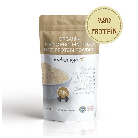 Organik Pirinç Proteini Tozu (250 gr) - Naturiga