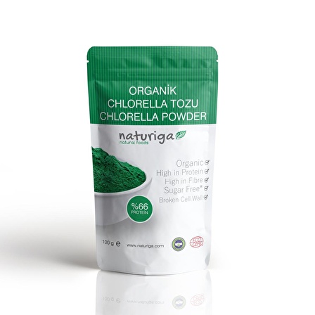 Naturiga Organik Klorella Tozu 100 gr.