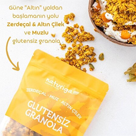 Naturiga Glutensiz Zerdeçal & Altın Çilek Granola(250gr)