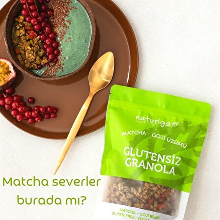 Naturiga Glutensiz Matcha & Goji Granola(250gr)