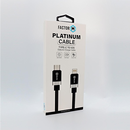 Factor-M Platinum Kablo 2.4A 20W Type-C To Lightning (FM-PCTL)