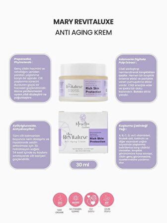 Mary Revitaluxe Anti Aging Krem 30 ml