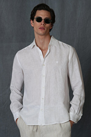 Pitaya Erkek Smart Gömlek Comfort Fit Beyaz
