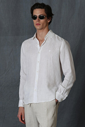 Pitaya Erkek Smart Gömlek Comfort Fit Beyaz