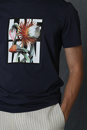 Blake Modern Grafik T- Shirt Antrasit