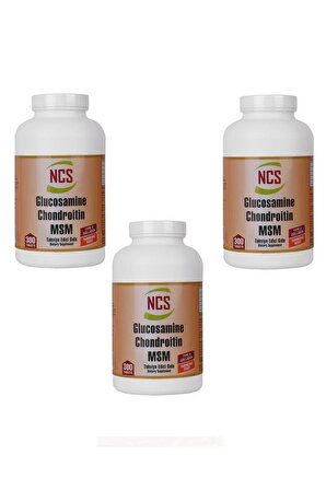 Glucosamine Chondroitin MSM Collagen GLUKOZAMİN 300 TABLET 3 Kutu 900 Tablet
