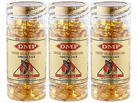 Dmp Omega 3-6-9 1000 Mg Balık Yağı 3x200 Softgel