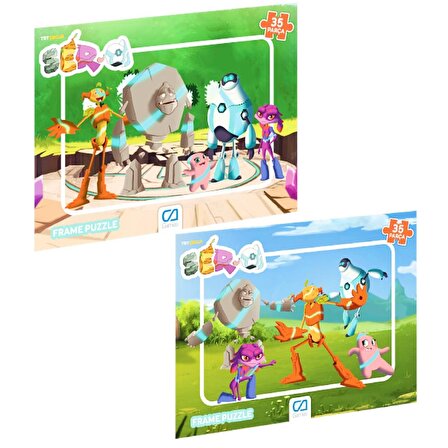 Ca Games Ser-A 35 Parça Frame Puzzle İkili Set