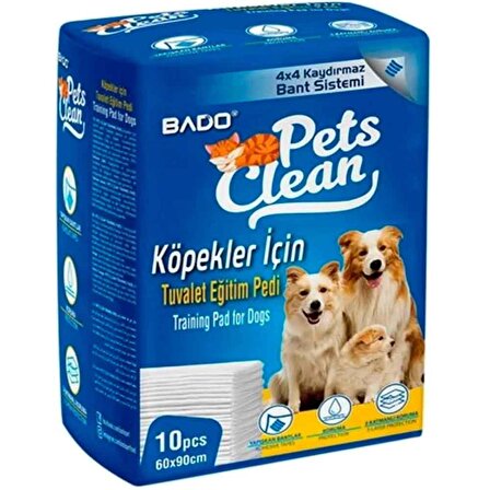 BADO Pets Clean Köpek Çiş Eğitim Pedi 60x90 10'lu PK