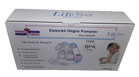 Elektrikli Göğüs ve Süt pompası Çiftli,LED Ekran,Garantili