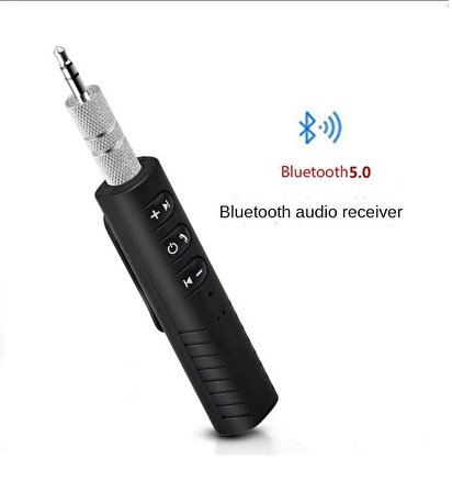 Kablosuz Aux Araç Kiti Bluetooth 5.0 Alıcı Adaptörü 3.5mm Jack Araba müzik ses Aux Kit