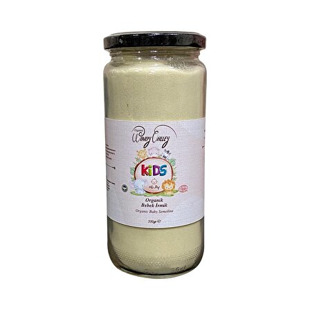 Organik Bebek İrmik +6 Ay 330gr Ecocert Sertifikalı 