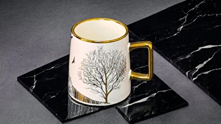 Rossel Premium Porselen Hayat Ağacı Kupa LVN-19552