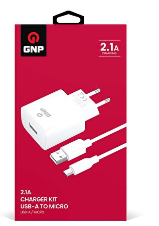 GNP 2.1 Mah Micro USB Kablo Ve Şarj Cihazı