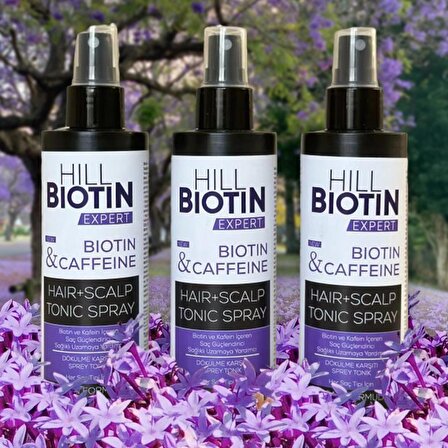 Biotin&cafein Içerikli,saç Kökünü Güçlendirici,hızlı Uzamaya Yardımcı Sprey Tonik 200mlx3