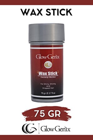 GlowGenix Hair Wax Stick | Saç Şekillendirici, Sabitleyici, Besleyici, Kolay Temizlenen | 75 gr