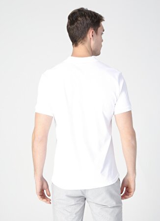 Fabrika Polo Yaka Düz Beyaz Erkek T-Shirt LEGOLAS Y