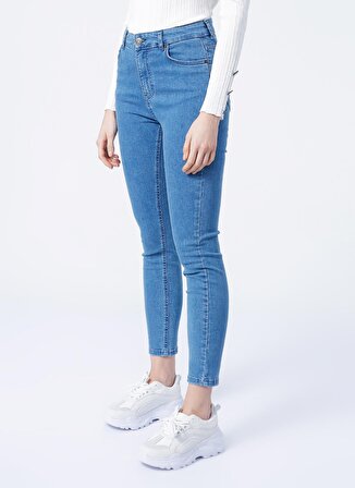 Aeropostale Yüksek Bel Skinny Fit Açık İndigo Kadın Denim Pantolon K-SKY